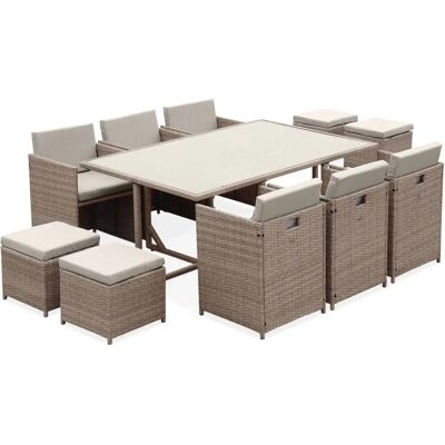 ALICE'S GARDEN Vabo Gartenset - 10 Plätze - Beige ALICE'S GARDEN Vabo Gartenset - 10 Plätze - Beige