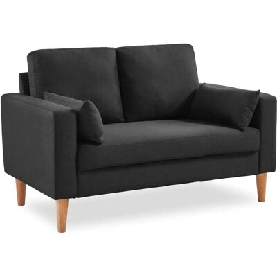 ALICE'S GARDEN Alice's Home - Canapé en Tissu Gris 2 Places - Style Scandinave - Publicité ALICE'S GARDEN Alice's Home - Canapé en Tissu Gris 2 Places - Style Scandinave - Publicité