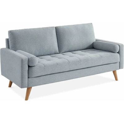 Sofá Alice's Garden Ivar - Gris claro, 3 plazas, estilo escandinavo Sofá Alice's Garden Ivar - Gris claro, 3 plazas, estilo escandinavo