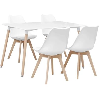 Tavolo Sweeek Hedvig - 4 Sedie Design Scandinavo Tavolo Sweeek Hedvig - 4 Sedie Design Scandinavo