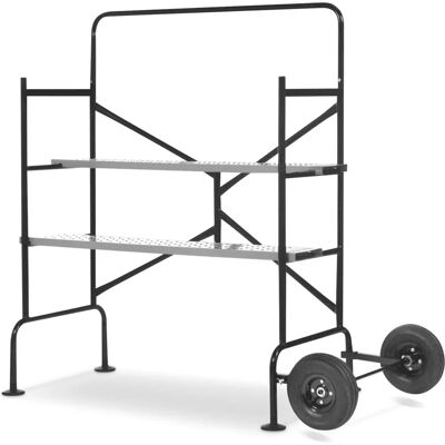 Andamio SWEEEK - 2 Niveles, 140x78x135cm, Acero, Negro Andamio SWEEEK - 2 Niveles, 140x78x135cm, Acero, Negro