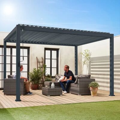 Alice's Garden - Pergola Triomphe - Antracite - 3x4m - Alluminio Alice's Garden - Pergola Triomphe - Antracite - 3x4m - Alluminio