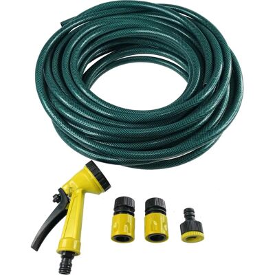 Kit Tuyau d'Arrosage Suan - 30m, 13mm, Vert/Jaune/Noir - Publicité Kit Tuyau d'Arrosage Suan - 30m, 13mm, Vert/Jaune/Noir - Publicité