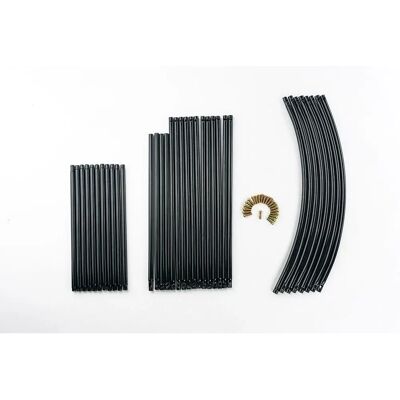 Suan - Pusse 137 x 38 x 243 cm Arc de support pour plantes noir - Support pour plantes - Publicité Suan - Pusse 137 x 38 x 243 cm Arc de support pour plantes noir - Support pour plantes - Publicité
