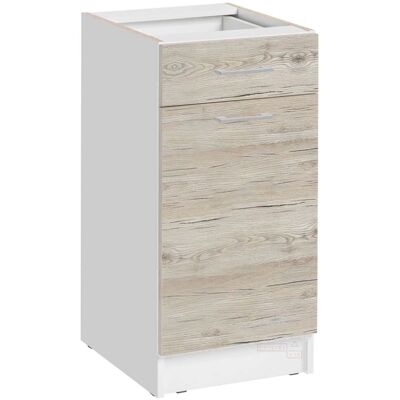 CUISINEANDCIE Eco Noce sbiancato Meuble bas de cuisine - Publicité CUISINEANDCIE Eco Noce sbiancato Meuble bas de cuisine - Publicité