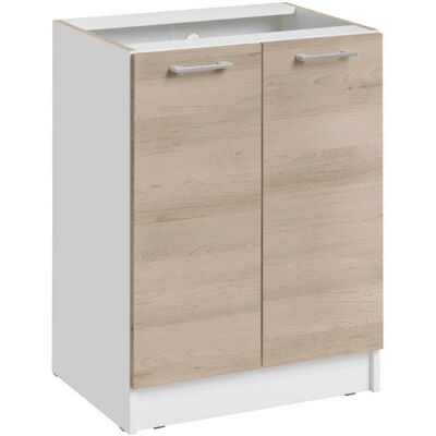 Cuisineandcie Meuble Bas de Cuisine - Chêne Naturel, 60cm, Fermeture douce - Publicité Cuisineandcie Meuble Bas de Cuisine - Chêne Naturel, 60cm, Fermeture douce - Publicité