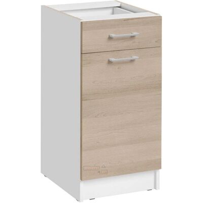 CUISINEANDCIE Base de Cuisine Chêne Naturel - 40cm Rangement Compact - Publicité CUISINEANDCIE Base de Cuisine Chêne Naturel - 40cm Rangement Compact - Publicité