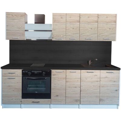 CUISINEANDCIE Noyer Blanchi 240 cm Meuble de Cuisine - Écologique, Garantie 10 ans - Publicité CUISINEANDCIE Noyer Blanchi 240 cm Meuble de Cuisine - Écologique, Garantie 10 ans - Publicité