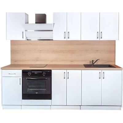 CUISINEANDCIE Cuisine eco blanc brillant 240 cm - Cuisine - Publicité CUISINEANDCIE Cuisine eco blanc brillant 240 cm - Cuisine - Publicité