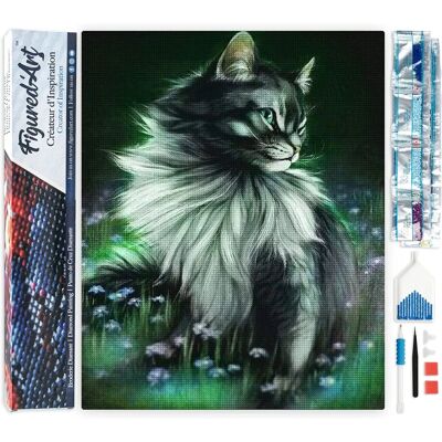 Peinture de Diamants FIGURED'ART Chat Mignon - Art - Publicité Peinture de Diamants FIGURED'ART Chat Mignon - Art - Publicité