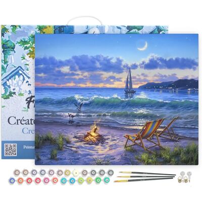 Figured' Art Malerei nach Zahlen - Strandblick - FA10027-Y - Malen nach Zahlen Figured' Art Malerei nach Zahlen - Strandblick - FA10027-Y - Malen nach Zahlen