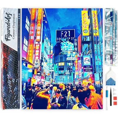 ART Diamantové malování Ueno Tokyo Shibuya - Bez rámu ART Diamantové malování Ueno Tokyo Shibuya - Bez rámu