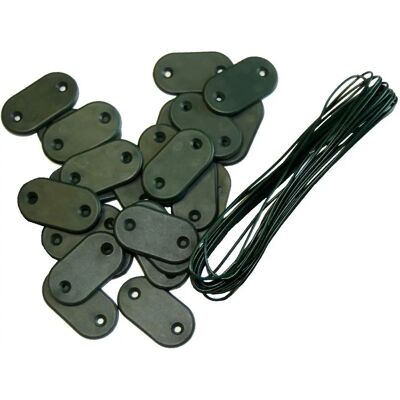 MAILLESTORE - Kit - Vert - 26pcs/4m - Kit de fixation écran - Publicité MAILLESTORE - Kit - Vert - 26pcs/4m - Kit de fixation écran - Publicité