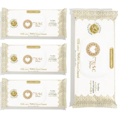 Musc Intime Monoï Oriental Lingettes - Personal Hygiene Wipes - Publicité Musc Intime Monoï Oriental Lingettes - Personal Hygiene Wipes - Publicité