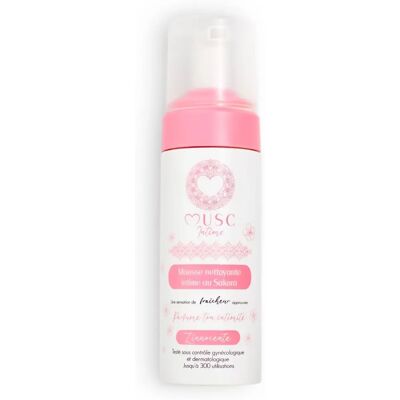 Musc Intime Sakura 150ml - Mousse nettoyante intime - Hygiène quotidienne douce - Publicité Musc Intime Sakura 150ml - Mousse nettoyante intime - Hygiène quotidienne douce - Publicité