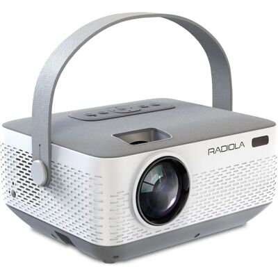 Projecteur vidéo Radiola GMRAVPB301 - 1280x720 - 90 Lumens - LED - Gris/Blanc - Publicité Projecteur vidéo Radiola GMRAVPB301 - 1280x720 - 90 Lumens - LED - Gris/Blanc - Publicité