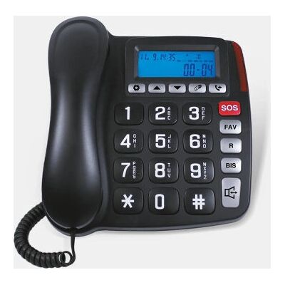 Téléphone Senior d’Urgence Schneider GMSC525FBLK - Téléphone à touches larges Téléphone Senior d’Urgence Schneider GMSC525FBLK - Téléphone à touches larges