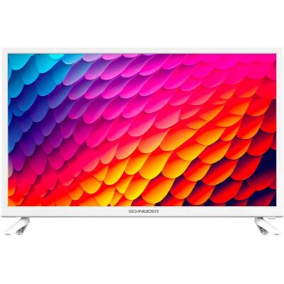 Téléviseur HD Schneider GMS24N100W 24 pouces - LED Direct, Blanc - Publicité Téléviseur HD Schneider GMS24N100W 24 pouces - LED Direct, Blanc - Publicité