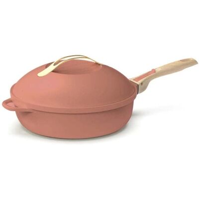 Cookut Pivoine Rose Poêle 28cm 8-en-1 - Publicité Cookut Pivoine Rose Poêle 28cm 8-en-1 - Publicité