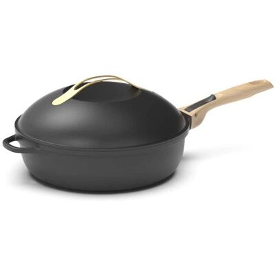 Poêle Météores 28cm Antiadhésive COOKUT - Friteuse, Casserole, Vapeur, 4,5L - Publicité Poêle Météores 28cm Antiadhésive COOKUT - Friteuse, Casserole, Vapeur, 4,5L - Publicité