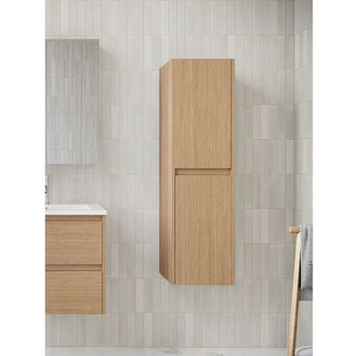 Stano Modelo Fortina Roble Claro Armario de Almacenamiento Compacto para Baño - Mueble Stano Modelo Fortina Roble Claro Armario de Almacenamiento Compacto para Baño - Mueble