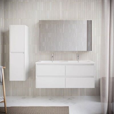 STANO Mueble Doble de Baño - Gabinete de Baño Blanco STANO Mueble Doble de Baño - Gabinete de Baño Blanco