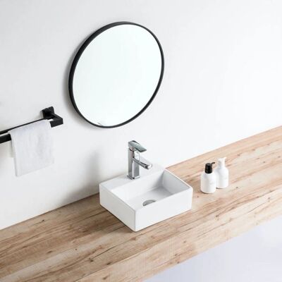Lavabo de cerámica Salta de Stano - Accesorio moderno para baño Lavabo de cerámica Salta de Stano - Accesorio moderno para baño