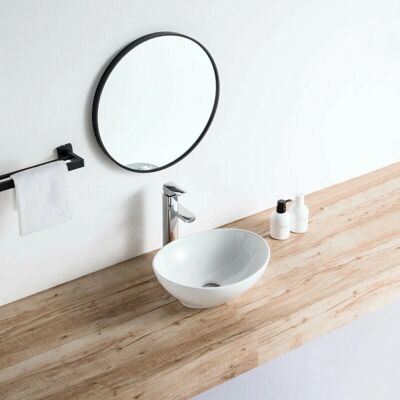 STANO Lavabo Ovale in Ceramica Posadas - Lavabo Bagno STANO Lavabo Ovale in Ceramica Posadas - Lavabo Bagno