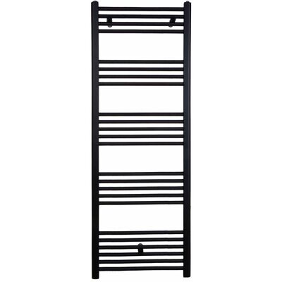 STANO Coda Radiador toallero de agua caliente - 160x60cm Negro Mate - Toallero calefactor STANO Coda Radiador toallero de agua caliente - 160x60cm Negro Mate - Toallero calefactor