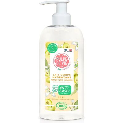 Lait corporel hydratant à la fleur d'oranger bio Pulpe de Vie 400ml - Flacon-pompe Lait corporel hydratant à la fleur d'oranger bio Pulpe de Vie 400ml - Flacon-pompe