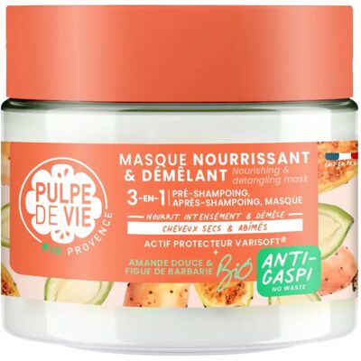 Masque capillaire bio à l’amande douce nourrissant et démêlant 300 ml - Publicité Masque capillaire bio à l’amande douce nourrissant et démêlant 300 ml - Publicité