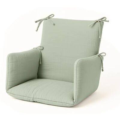 Coussin de Chaise Haute en Coton Bio Papate - Fraise - Publicité Coussin de Chaise Haute en Coton Bio Papate - Fraise - Publicité