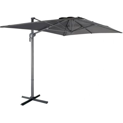 SWEEEK Antibes Rechteckschirm - 2x3m, Grau, 360° Drehung SWEEEK Antibes Rechteckschirm - 2x3m, Grau, 360° Drehung
