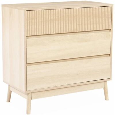 SWEEEK Helle Holz 3-Schubladen Skandinavisch Kommode SWEEEK Helle Holz 3-Schubladen Skandinavisch Kommode