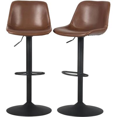 SWEEEK Noah Sgabelli da Bar Regolabili - Marrone - Stile Vintage SWEEEK Noah Sgabelli da Bar Regolabili - Marrone - Stile Vintage