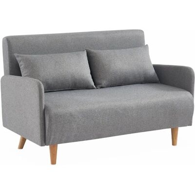 Alice's Garden Sweeek - Canapé convertible scandinave 2 places - Gris clair - Publicité Alice's Garden Sweeek - Canapé convertible scandinave 2 places - Gris clair - Publicité