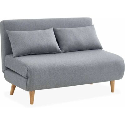 Sweeek Divano letto - Scandinavo 2 posti - Grigio Chiaro Sweeek Divano letto - Scandinavo 2 posti - Grigio Chiaro
