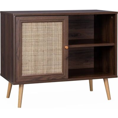 Alice's Home - Armario vintage de almacenamiento - Madera oscura - 2 niveles Alice's Home - Armario vintage de almacenamiento - Madera oscura - 2 niveles