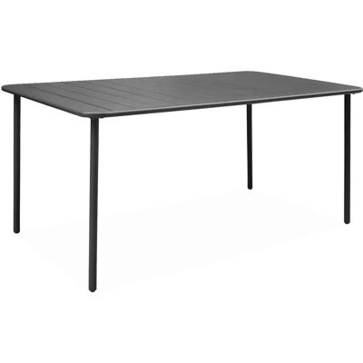 Tavolo da giardino SWEEEK - Antracite, 160x90cm, 6-8 Posti - Acciaio Tavolo da giardino SWEEEK - Antracite, 160x90cm, 6-8 Posti - Acciaio