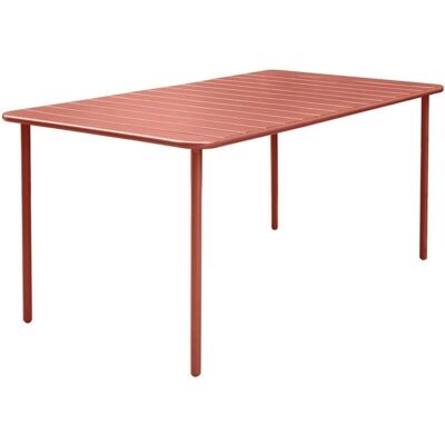 Sweeek Amelia Mesa de Jardín de Metal - 6-8 Plazas, Terracota Sweeek Amelia Mesa de Jardín de Metal - 6-8 Plazas, Terracota