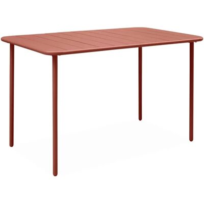 SWEEEK Amelia Garden Table - Weather-Resistant Steel, 4 Seats SWEEEK Amelia Garden Table - Weather-Resistant Steel, 4 Seats