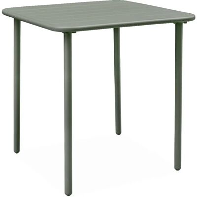 Sweeek Kaki Metall Gartentisch - 2 Plätze - 70x70cm Sweeek Kaki Metall Gartentisch - 2 Plätze - 70x70cm