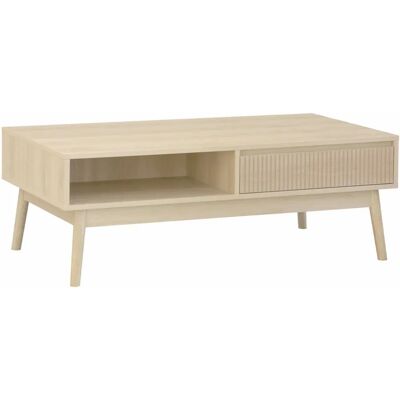 Sweeek Natürlicher Holz Couchtisch - Skandinavisches Designmöbel Sweeek Natürlicher Holz Couchtisch - Skandinavisches Designmöbel