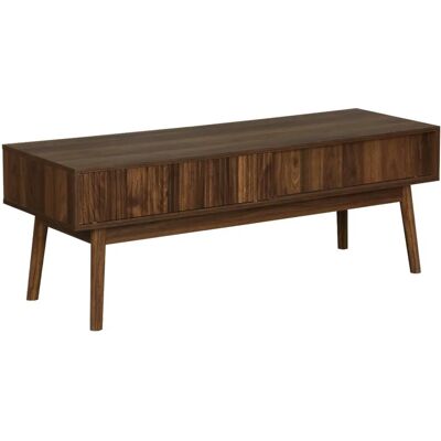 SWEEEK Dark Wood Scandinavian TV Stand - 115x40x48cm SWEEEK Dark Wood Scandinavian TV Stand - 115x40x48cm