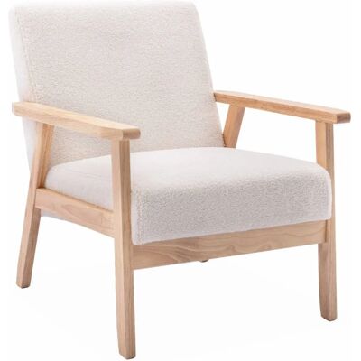 Sillón escandinavo blanco Isak de Alice's Garden - Cómodo, Elegante, Duradero Sillón escandinavo blanco Isak de Alice's Garden - Cómodo, Elegante, Duradero