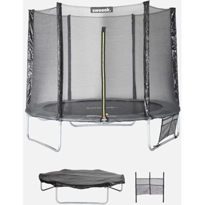 Trampoline gris de 250cm Alice's Garden avec filet de sécurité - Extérieur - Publicité Trampoline gris de 250cm Alice's Garden avec filet de sécurité - Extérieur - Publicité