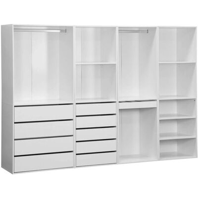 Sweeek Modularschrank-Set - Weiß - Anpassbarer Stauraum Sweeek Modularschrank-Set - Weiß - Anpassbarer Stauraum