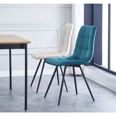 Nordlys Model BJORN - 2 Blue Canard Scandinavian Metal Velvet Chairs Nordlys Model BJORN - 2 Blue Canard Scandinavian Metal Velvet Chairs