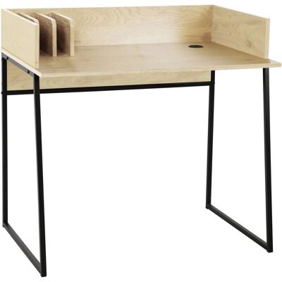 Nordlys Model Benton - Industrial Steel Wood Desk - 48x88x90cm Nordlys Model Benton - Industrial Steel Wood Desk - 48x88x90cm
