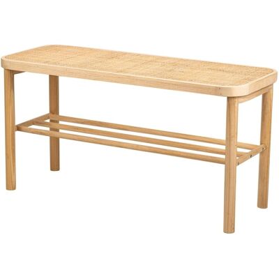 Nordlys Model NORDLYS Pine Rattan Bench - Bench Nordlys Model NORDLYS Pine Rattan Bench - Bench